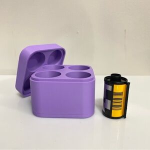 35mm Film holder storage container - 3D Printed lavender. Film not included.